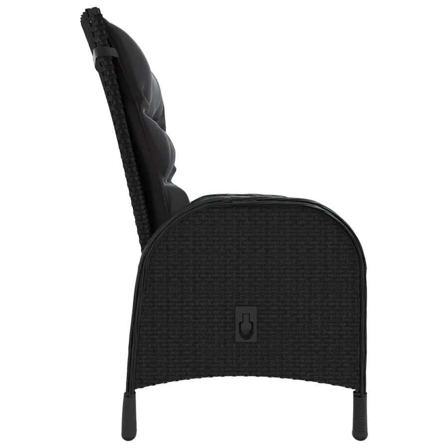 Ensemble de bistro de jardin 5 pcs Résine tressée Noir - 4