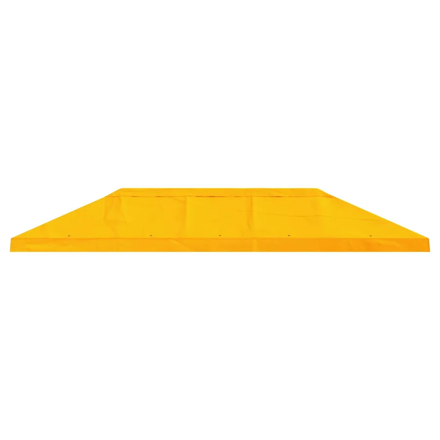Housse de canopée de gazebo 6 x 3 m Jaune Polyester 190 - 3