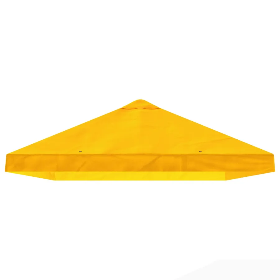 Housse de canopée de gazebo 6 x 3 m Jaune Polyester 190 - 4