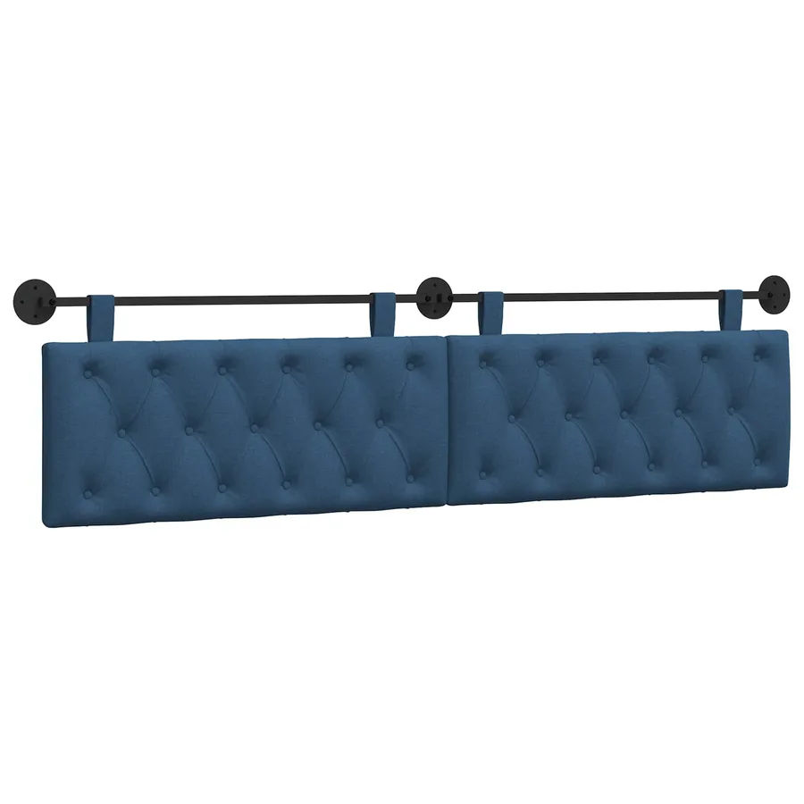 Tête de lit suspendue Bleu Tissu - 2
