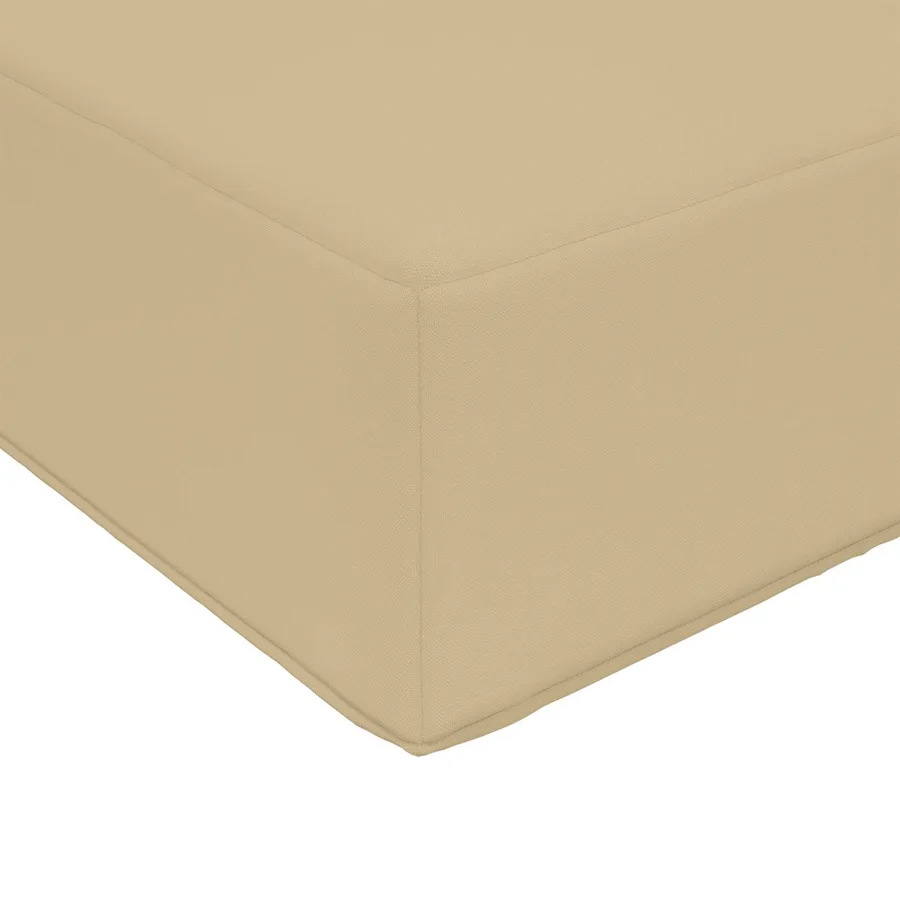 Pouf d'Extérieur Bois d'acacia massif et tissu Textilène - 7