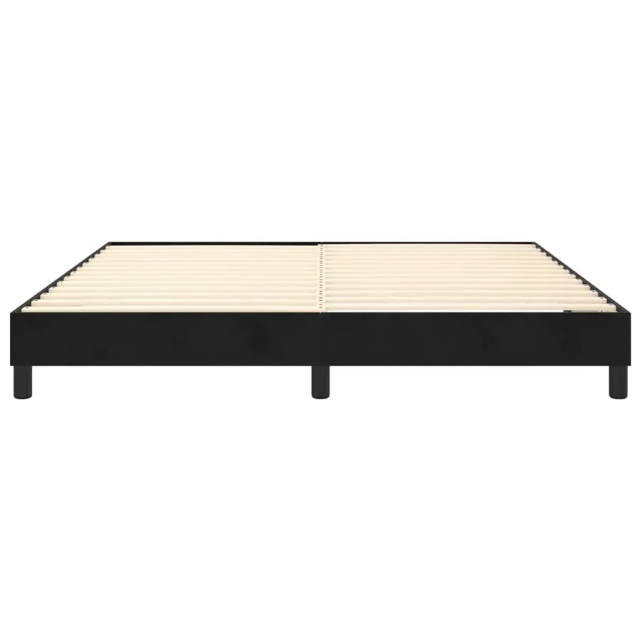 Slatted bed frame black 180x200 cm velvet - 5