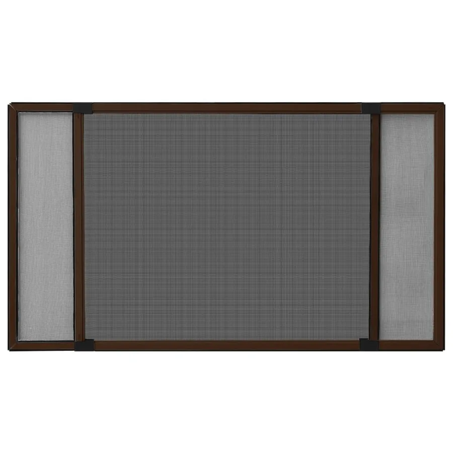 Moustiquaire extensible pour fenêtres Marron (100-193)x75 cm - 2