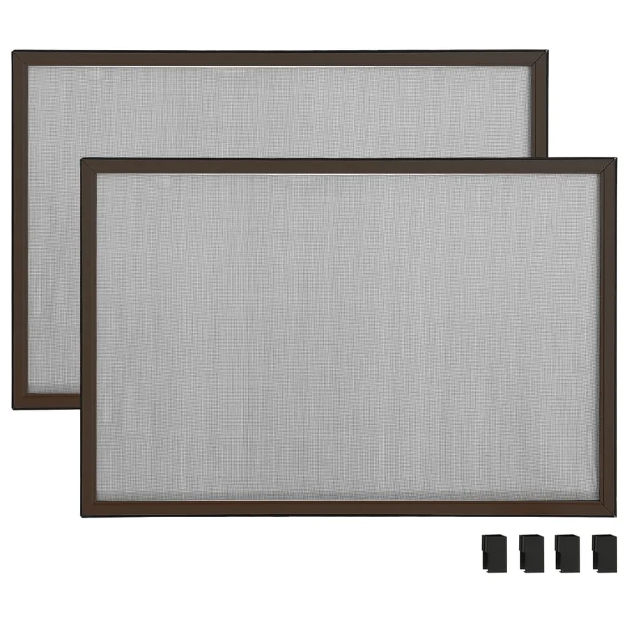 Moustiquaire extensible pour fenêtres Marron (100-193)x75 cm - 5