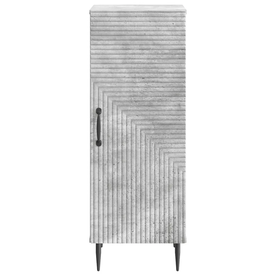 Buffet Gris béton 33 x 34,5 x 89,5 cm Bois d'ingénierie - 6