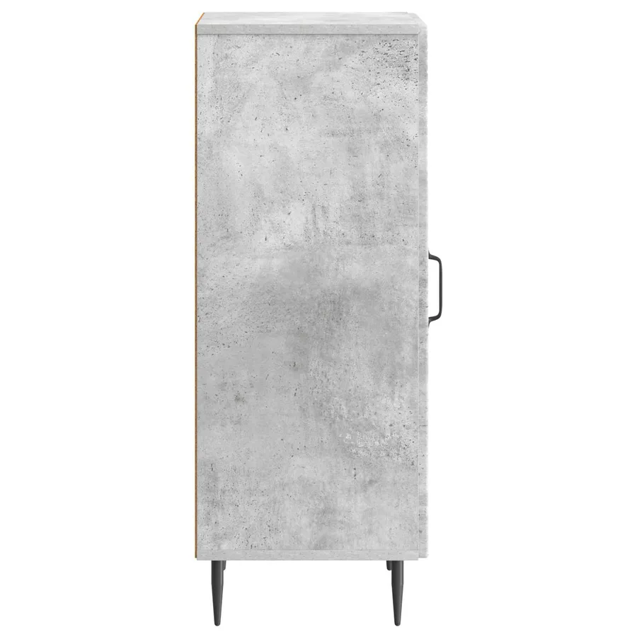 Buffet Gris béton 33 x 34,5 x 89,5 cm Bois d'ingénierie - 7