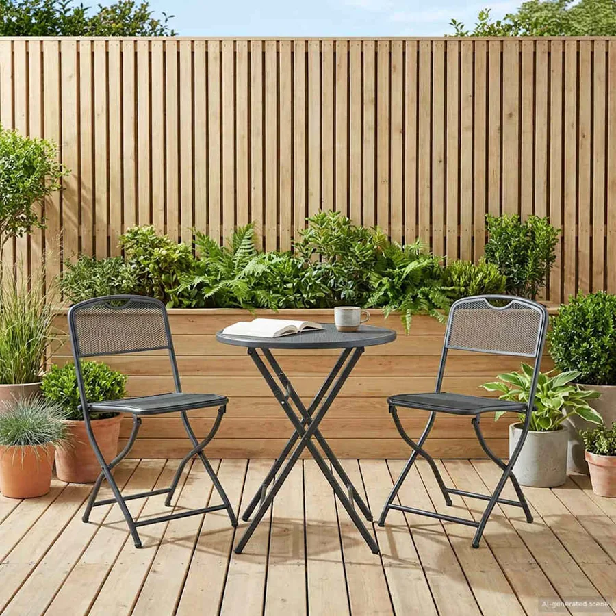 Chaises de jardin 2 pcs Anthracite 52,5 x 46 x 82 cm Fer