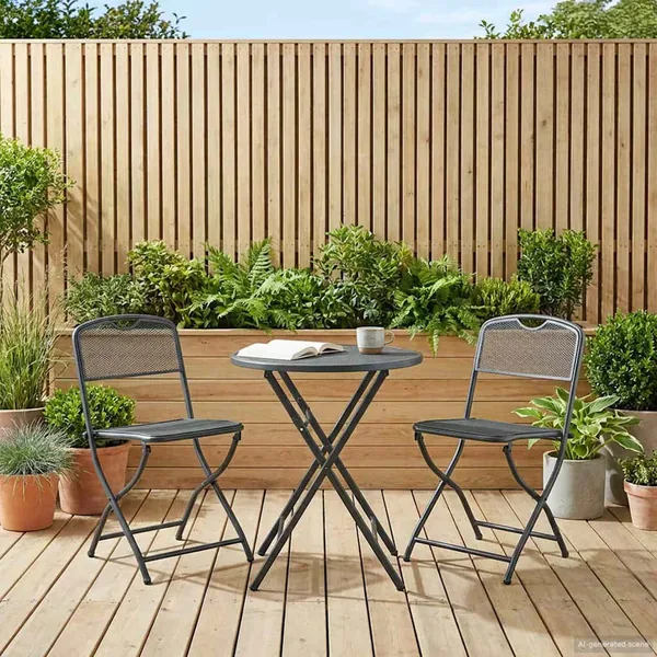 Chaises de jardin 2 pcs Anthracite 52,5 x 46 x 82 cm Fer