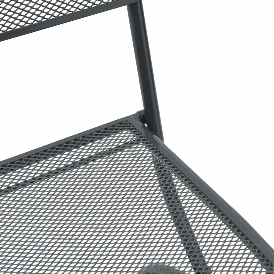 Chaises de jardin 2 pcs Anthracite 52,5 x 46 x 82 cm Fer - 4