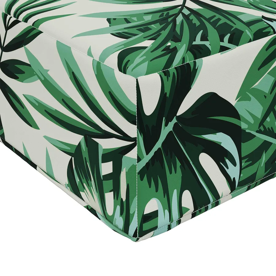 Coussin de canapé d'extérieur Motif feuille 80 x 80 x 8 cm - 6