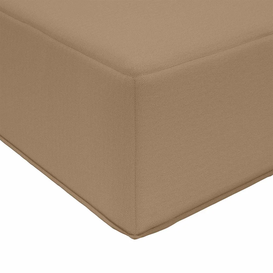 Coussin de canapé d'extérieur Taupe 60 x 60 x 8 cm Polyester - 6
