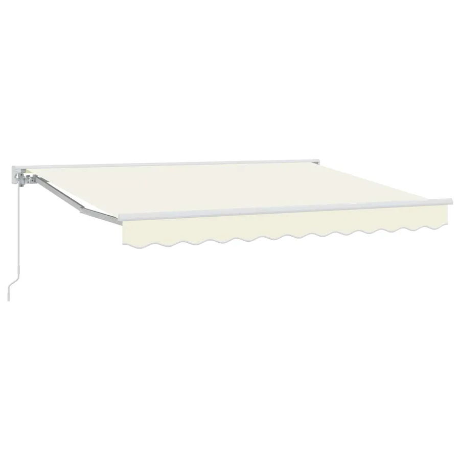Auvent rétractable manuel Crème 3,5 x 2,5 m - 2