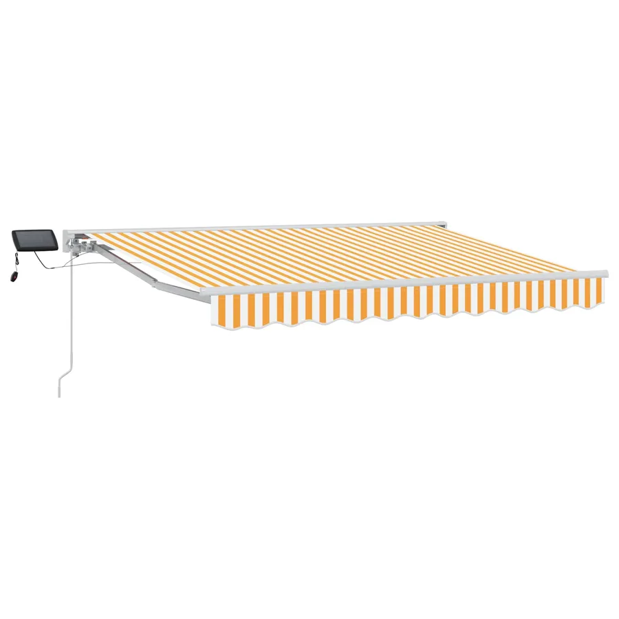 Cadre de store manuel avec LEDs Jaune et blanc 2,5 x 2 m - 2
