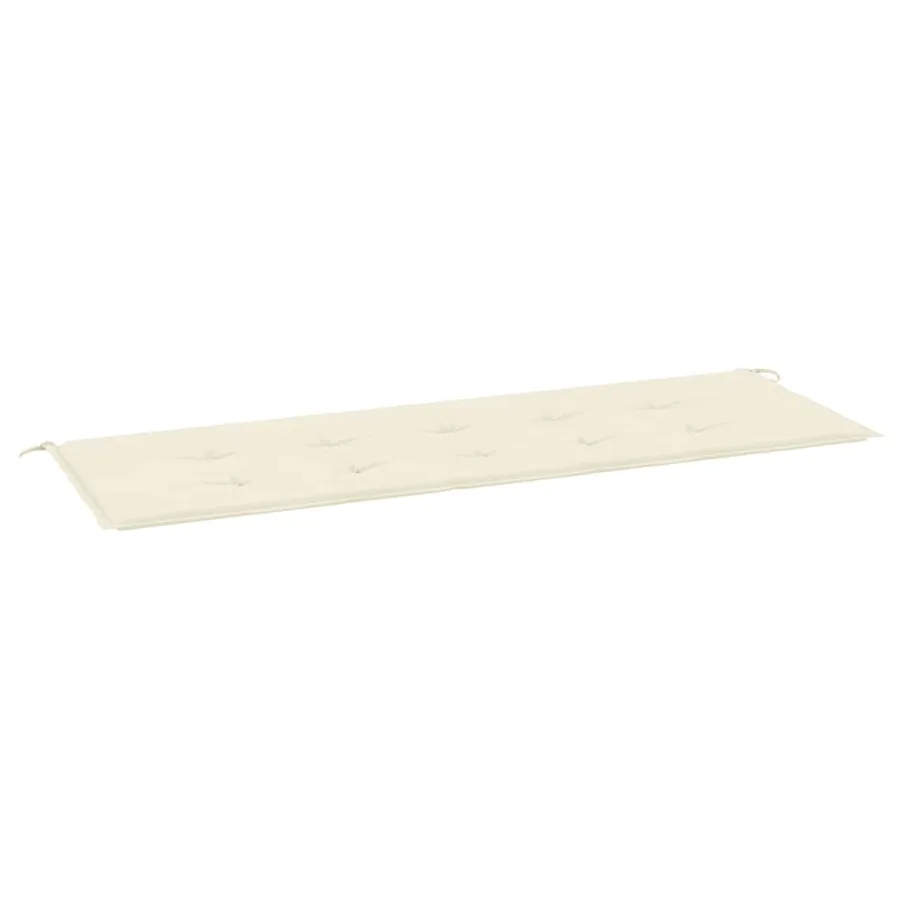 Coussin de banc de jardin crème 150x50x3 cm tissu oxford - 2