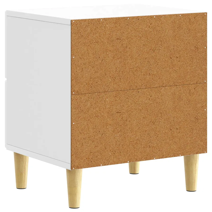 Table de chevet Blanc brillant 43 x 34,5 x 48 cm - 6