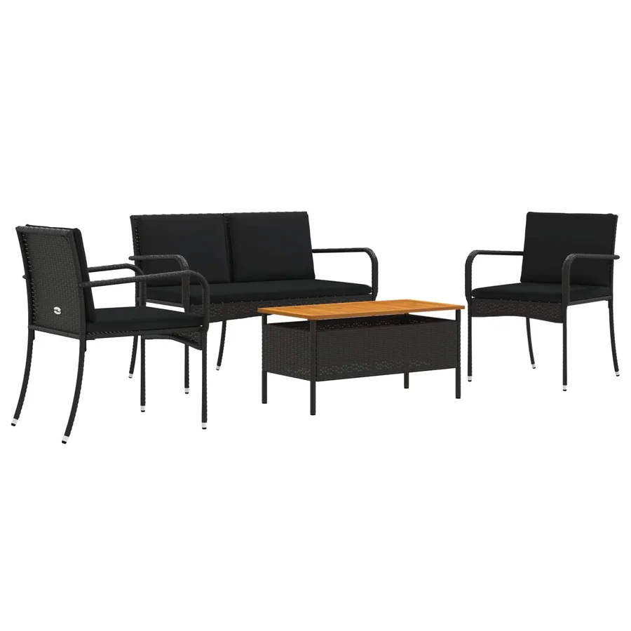 Ensemble de jardin avec coussin acier - 2