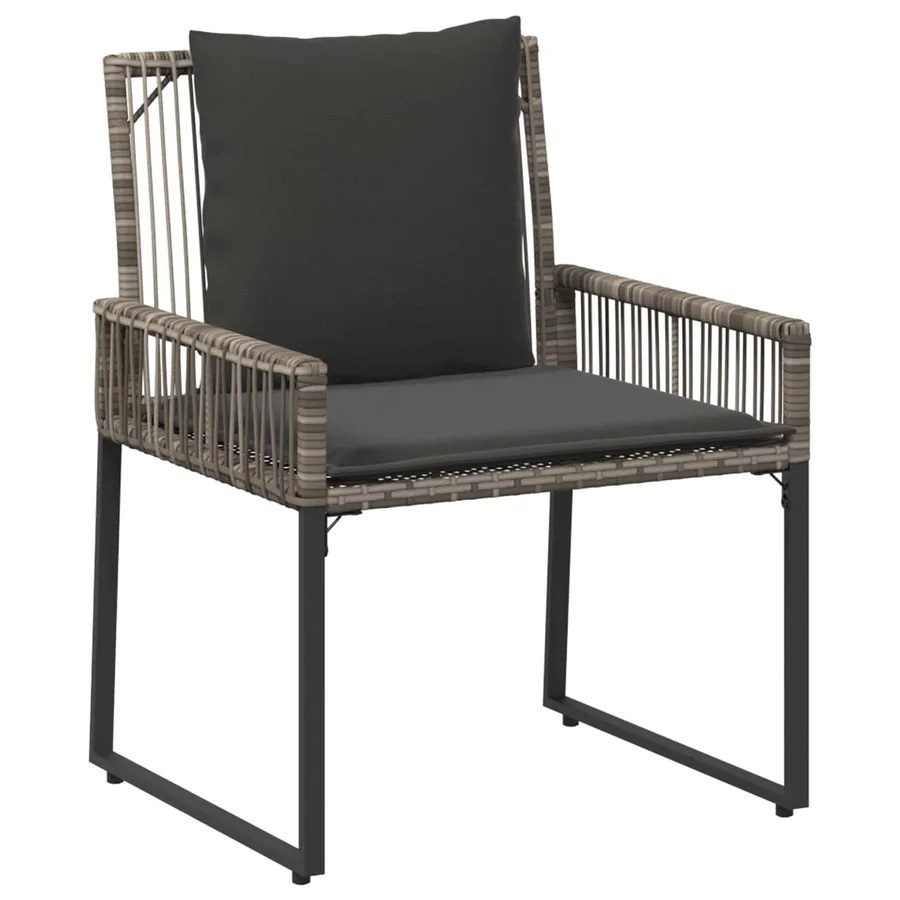 Ensemble de meubles d'extérieur 9 pcs Gris et Gris foncé - 5