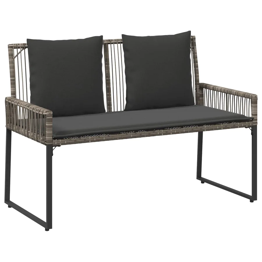 Ensemble de meubles d'extérieur 9 pcs Gris et Gris foncé - 6