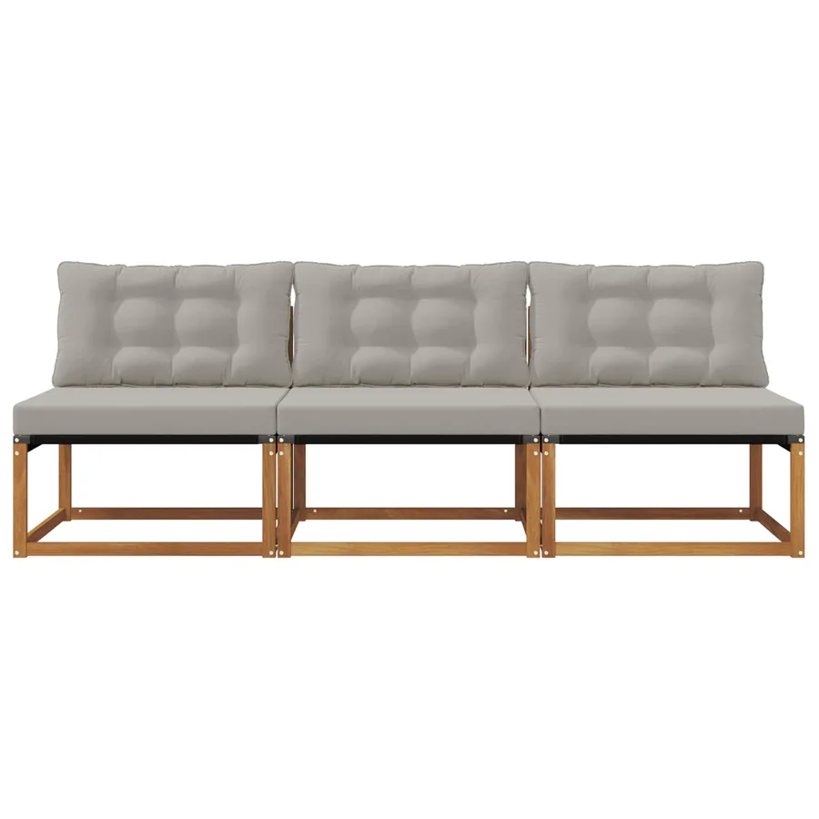 3 Pièce Sofa de milieu extérieur - 4