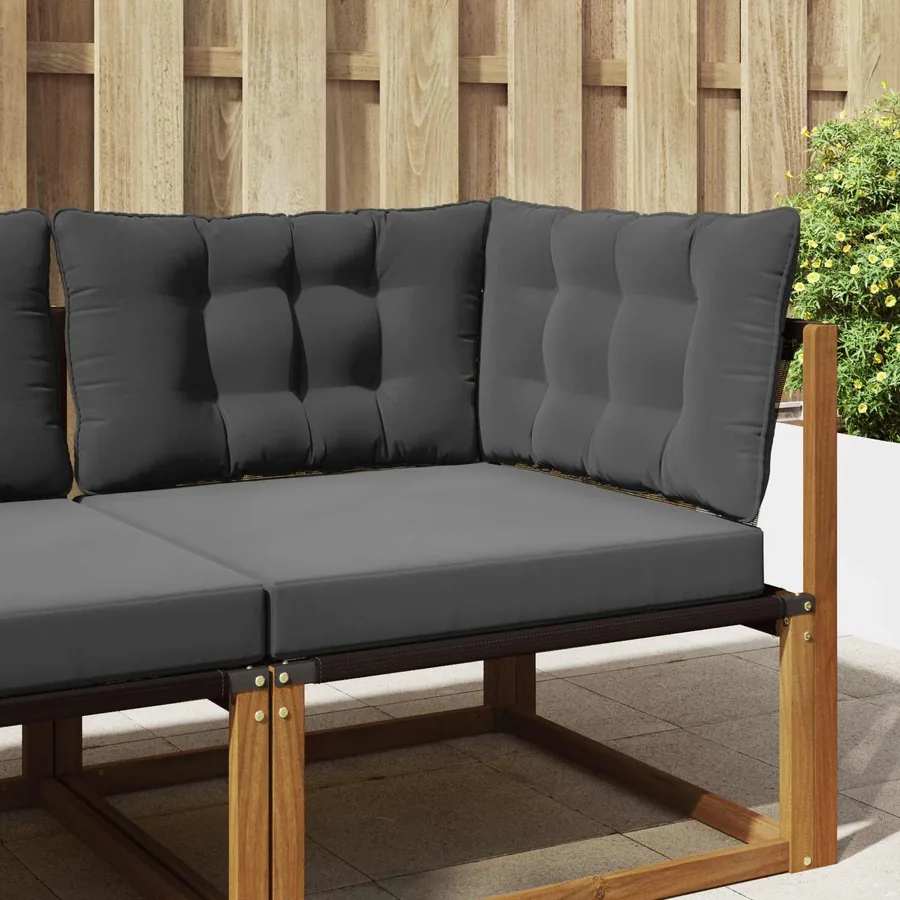 Coussin de canapé d'extérieur Polyester Anthracite