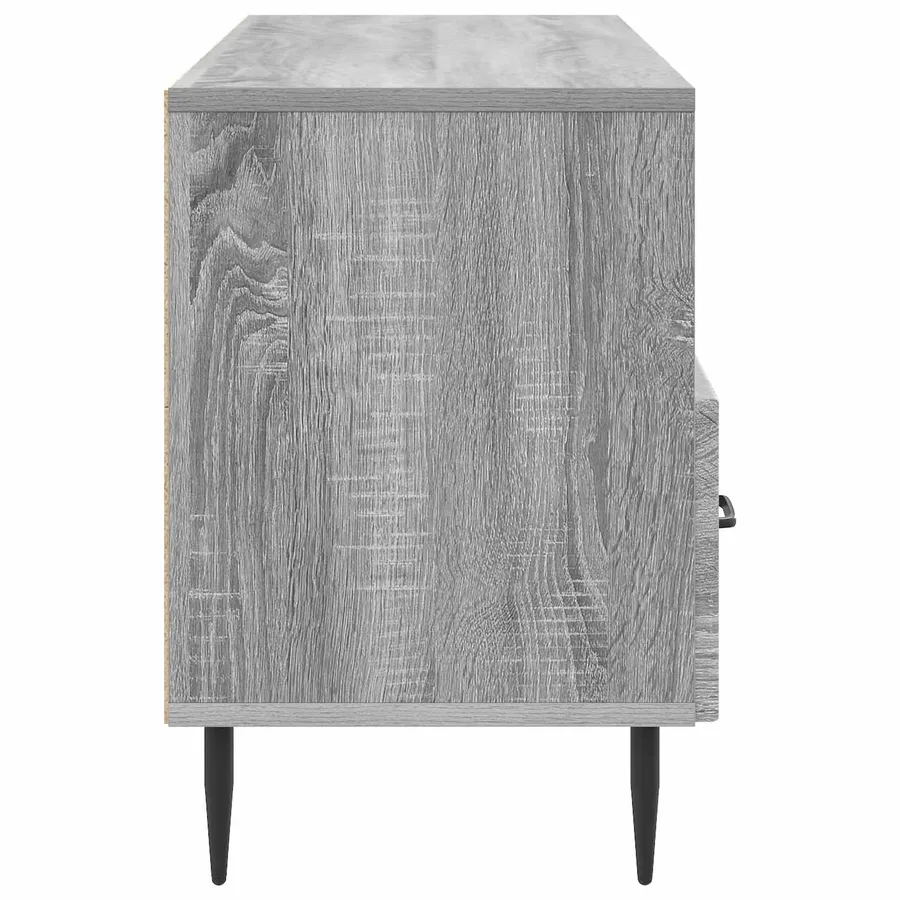 Meuble TV Sonoma gris 102 x 34,5 x 50 cm Bois d'ingénierie - 7