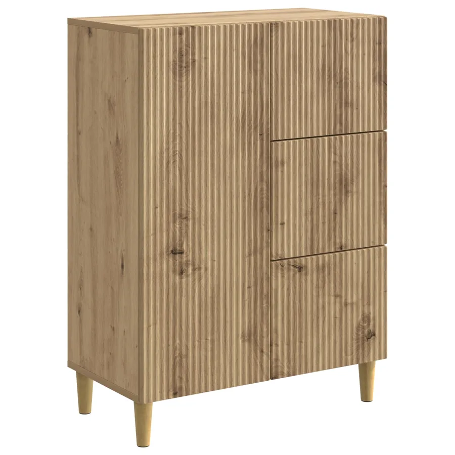 Buffet Chêne artisanal 66 x 34,5 x 90 cm Bois d'ingénierie - 2