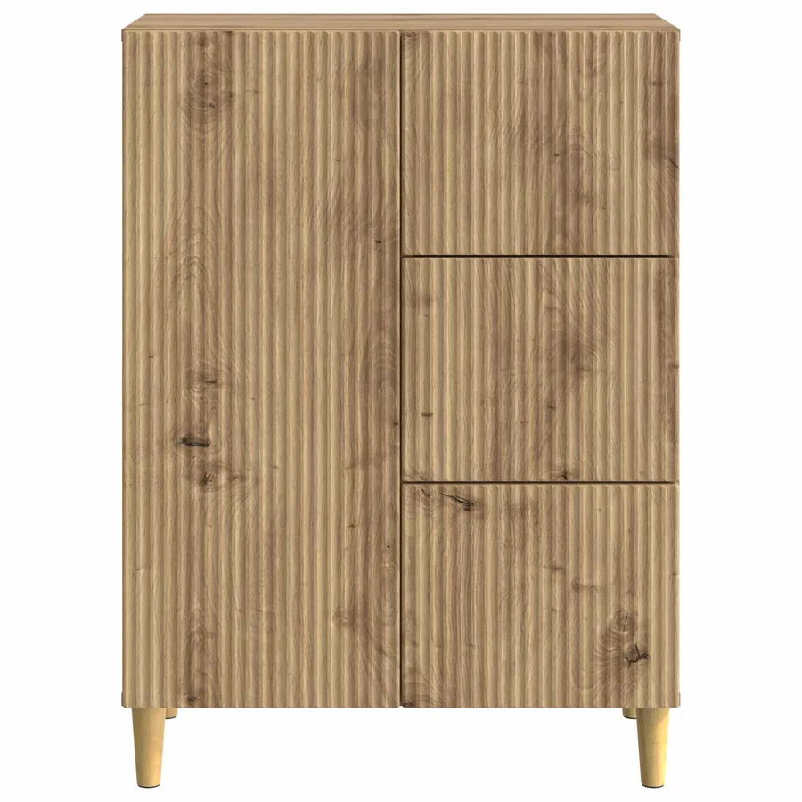 Buffet Chêne artisanal 66 x 34,5 x 90 cm Bois d'ingénierie - 6