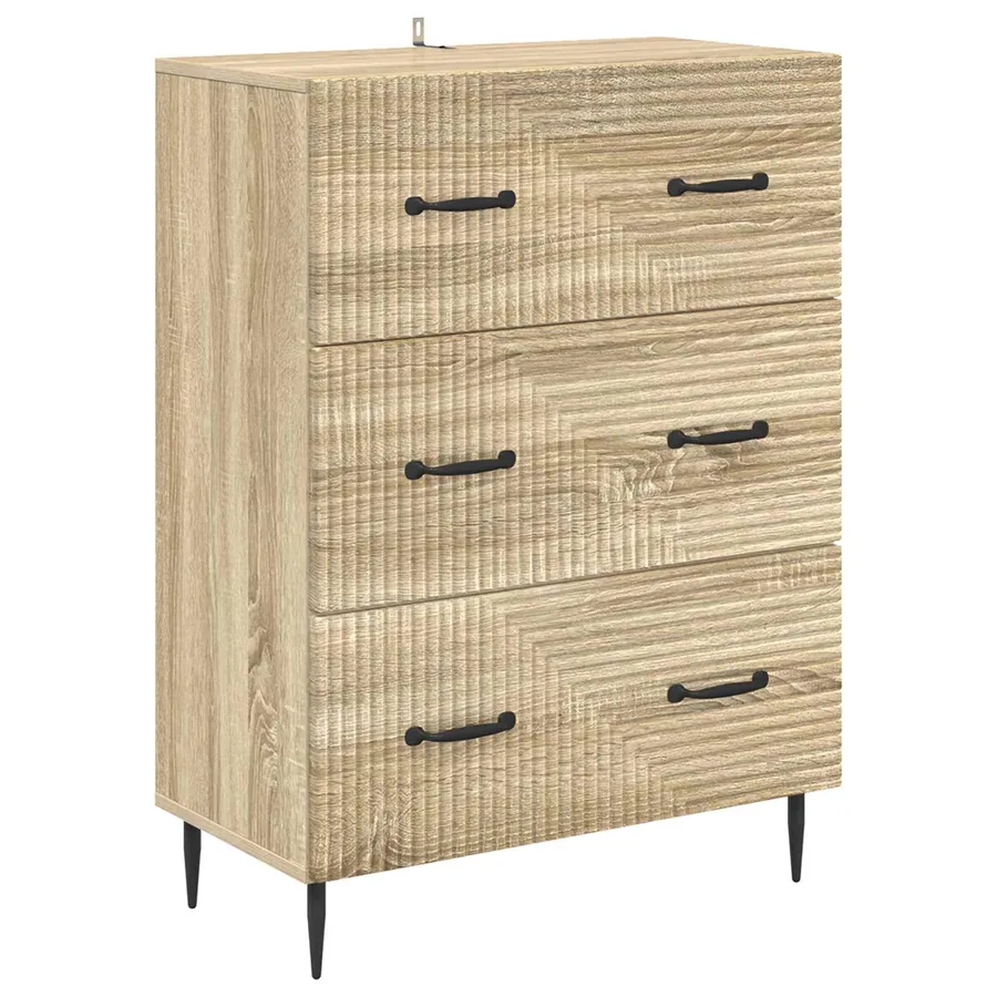 Armoire à tiroirs Chêne Sonoma 66 x 34,5 x 89,5 cm - 2