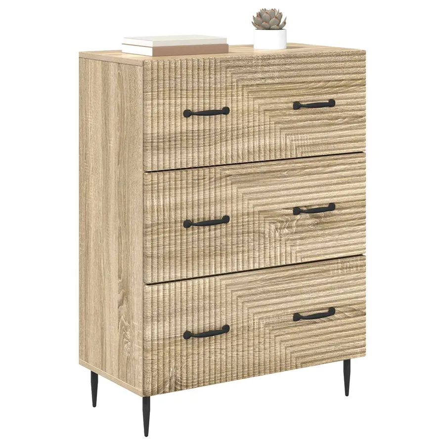 Armoire à tiroirs Chêne Sonoma 66 x 34,5 x 89,5 cm - 3