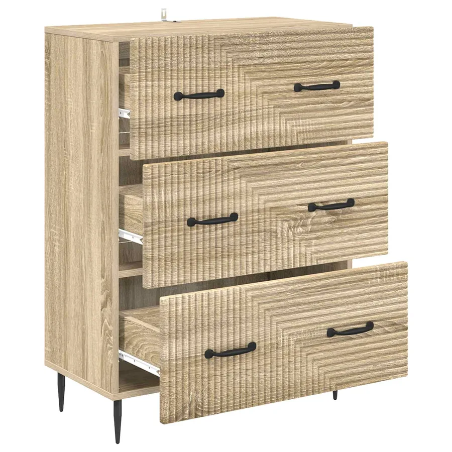 Armoire à tiroirs Chêne Sonoma 66 x 34,5 x 89,5 cm - 5