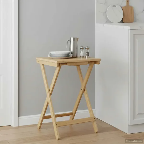 Table de cuisine Naturel 40 x 30 x 53,5 cm Bambou
