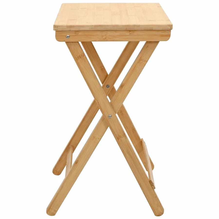 Table de cuisine Naturel 40 x 30 x 53,5 cm Bambou - 6