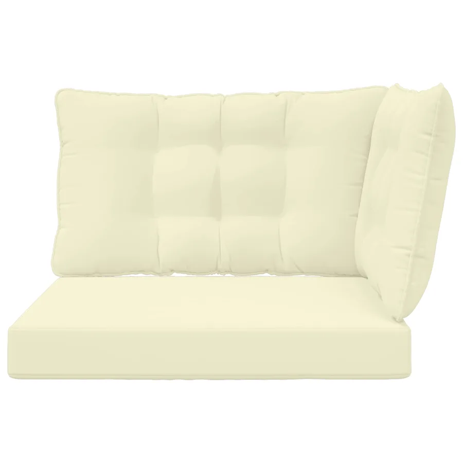 Coussin de canapé d'extérieur Polyester Crème 80 x 43 x 10 cm - 6