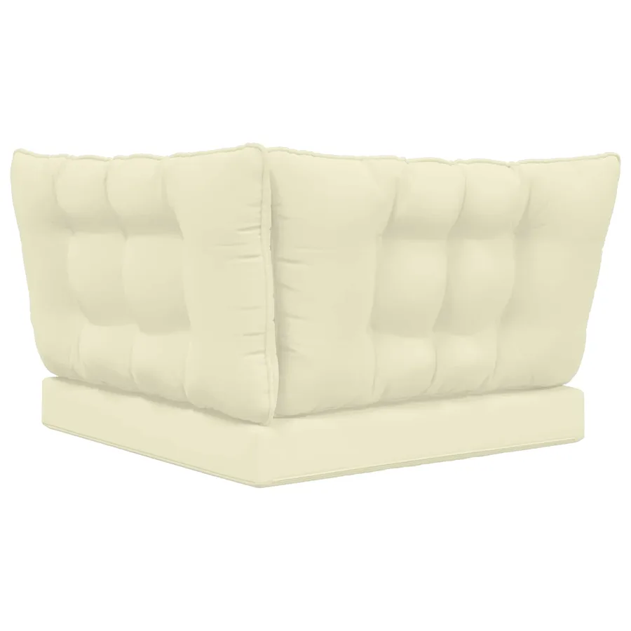 Coussin de canapé d'extérieur Polyester Crème 80 x 43 x 10 cm - 7