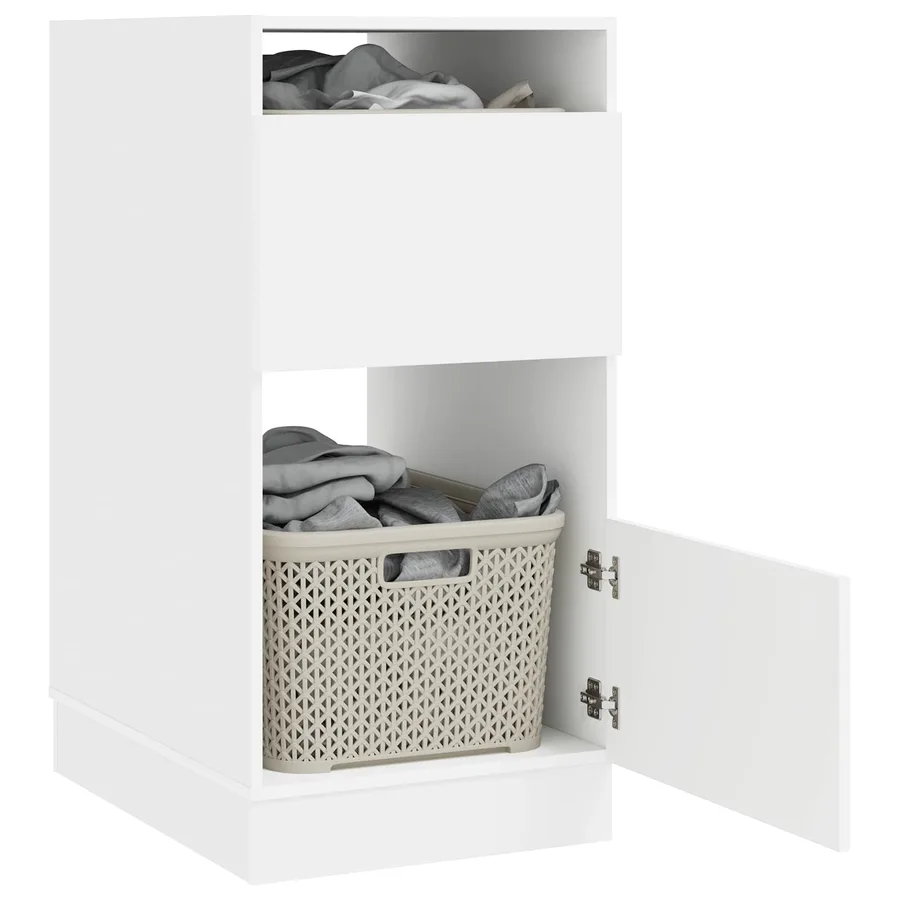 Armoire à Laver Blanc 50 x 68 x 102 cm Bois d'ingénierie - 3