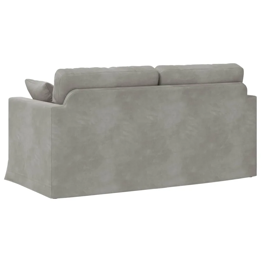 Canapé Gris clair 158 x 78 x 80 cm Velours - 6