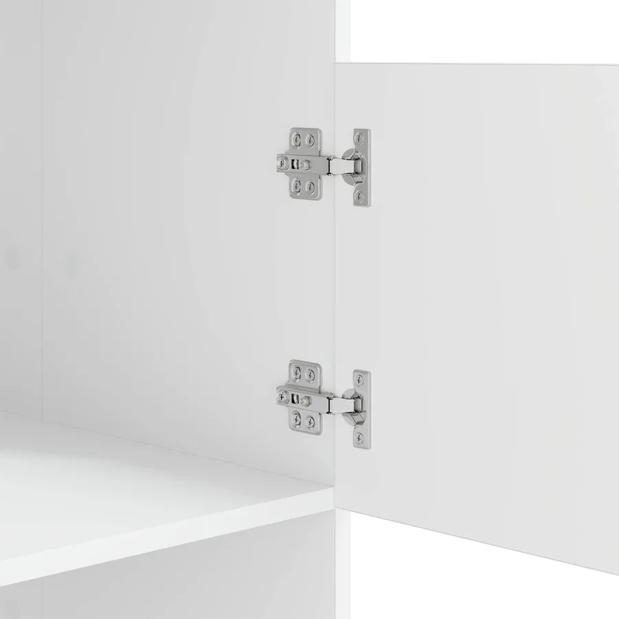 Armoire à Laver avec stockage Blanc Bois d'ingénierie - 9