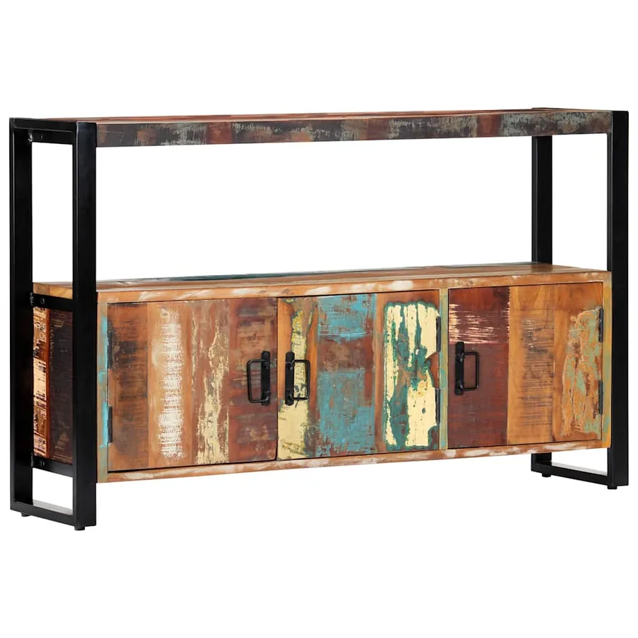 Buffet 120x30x75 cm Bois de récupération solide - 11