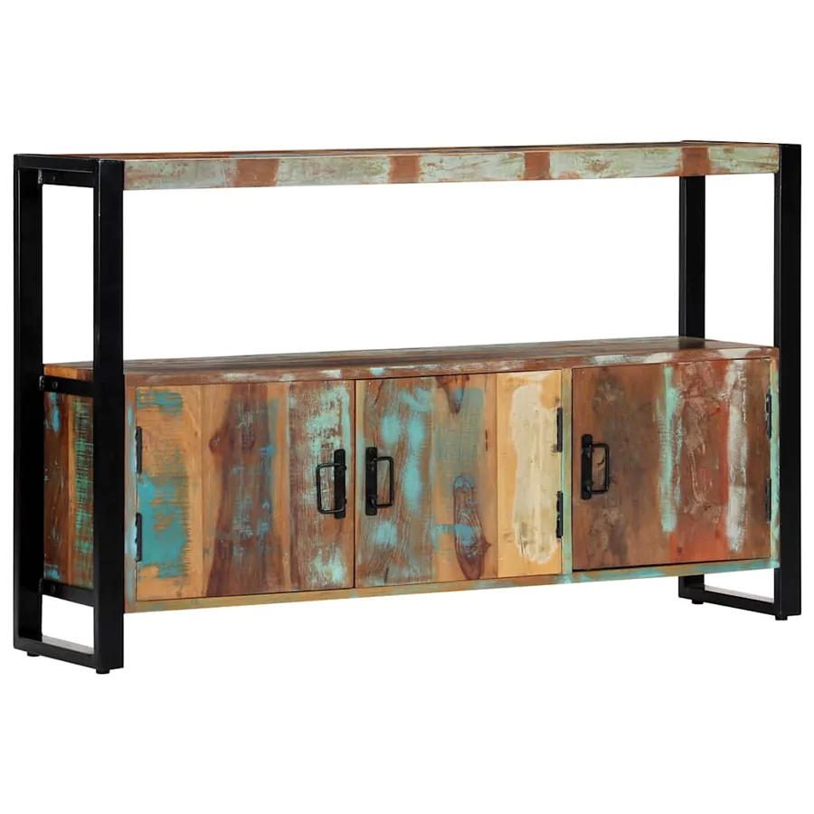 Buffet 120x30x75 cm Bois de récupération solide - 8