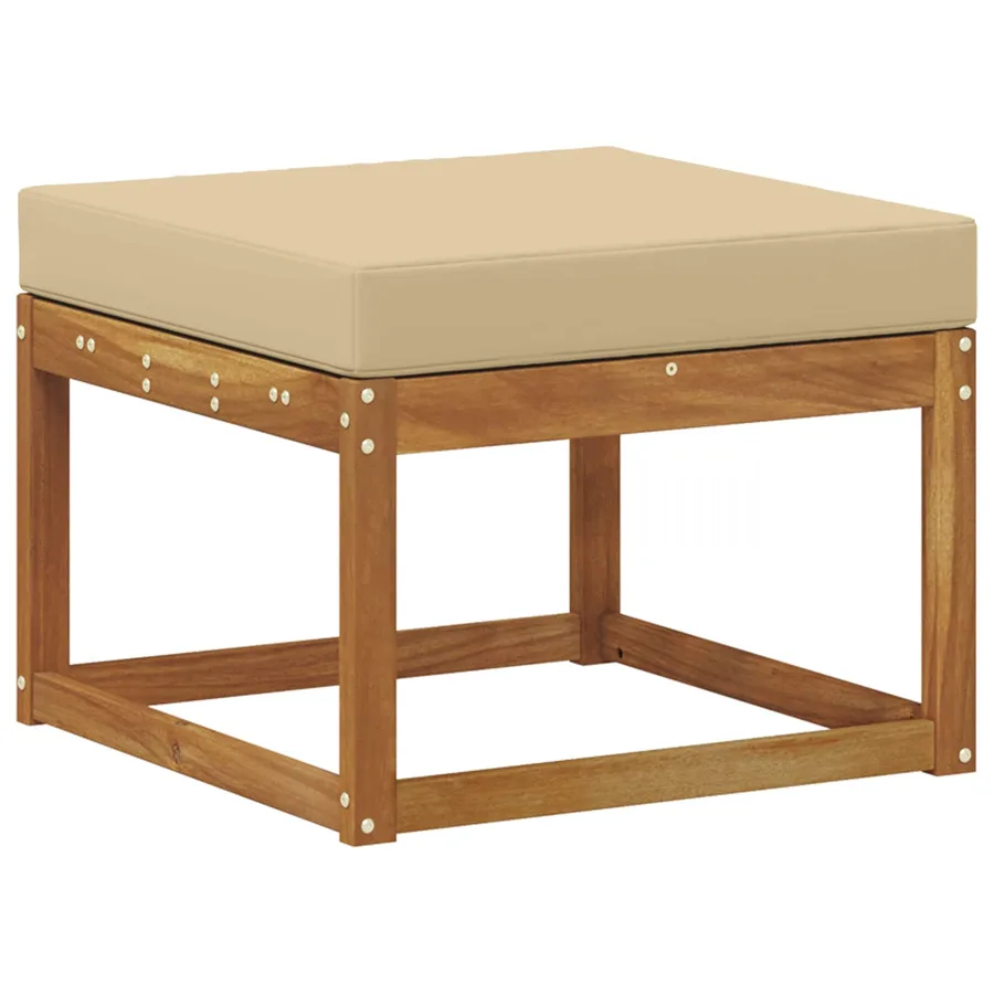 Ensemble de canapés d'extérieur 8 pcs Naturel et Beige - 5