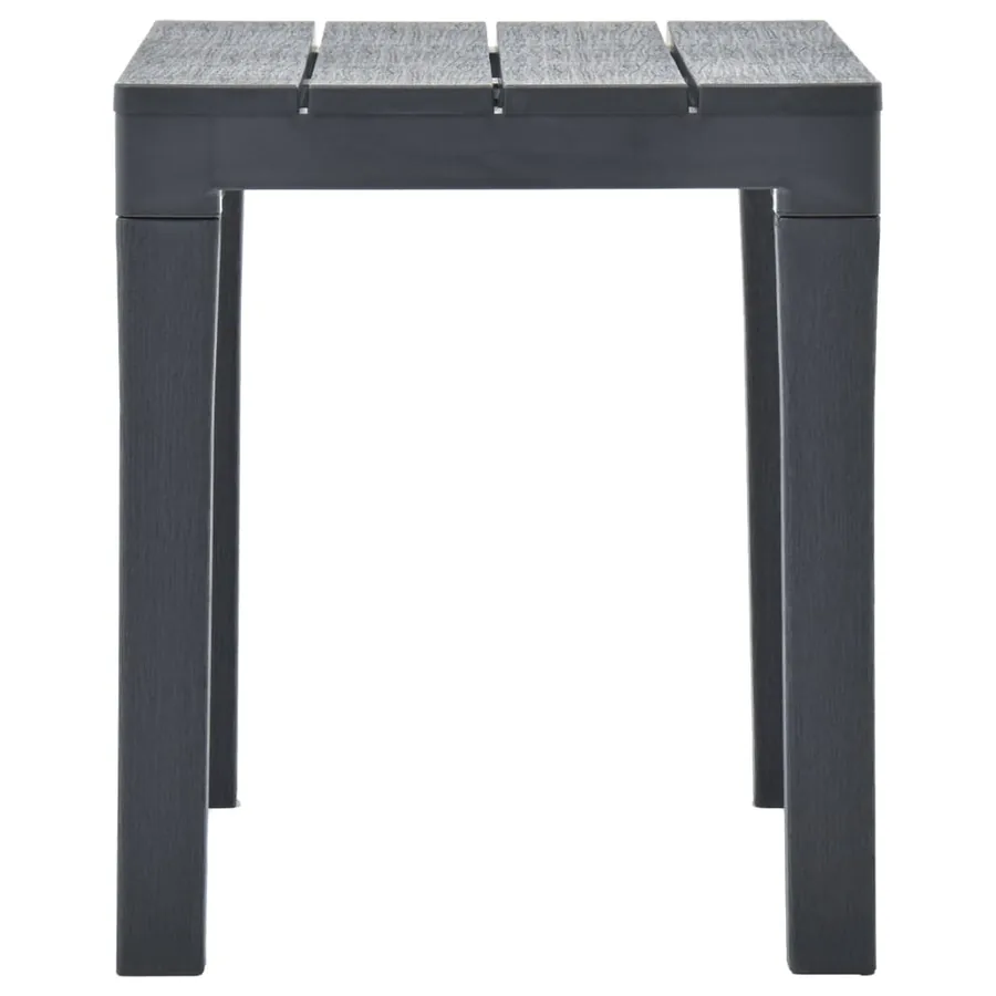 Bancs de jardin 2 pcs Anthracite Plastique - 4