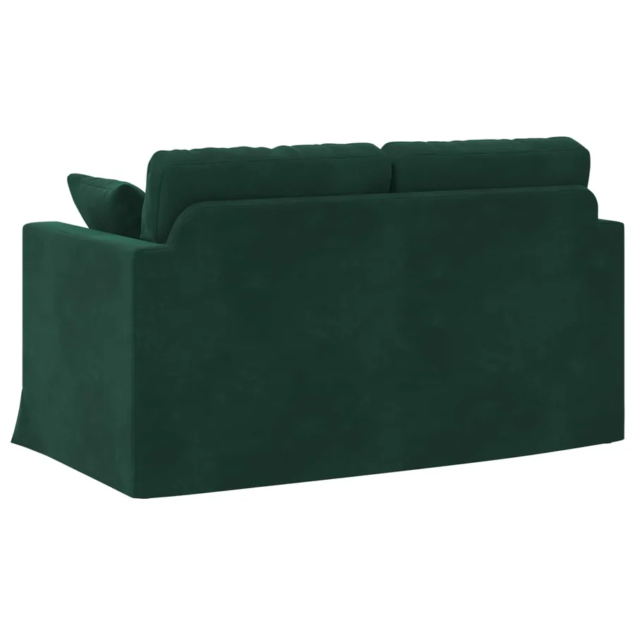 Canapé Vert foncé 138 x 78 x 80 cm Velours - 6