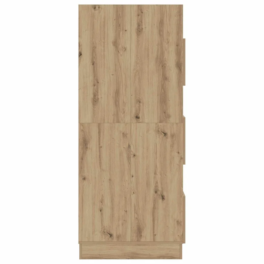 Armoire à Laver avec stockage Chêne artisanal 50 x 68 x 162 cm - 10