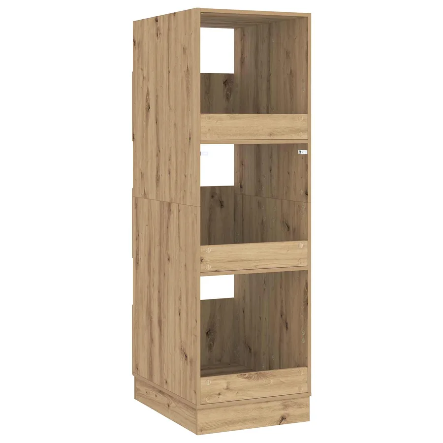 Armoire à Laver avec stockage Chêne artisanal 50 x 68 x 162 cm - 11