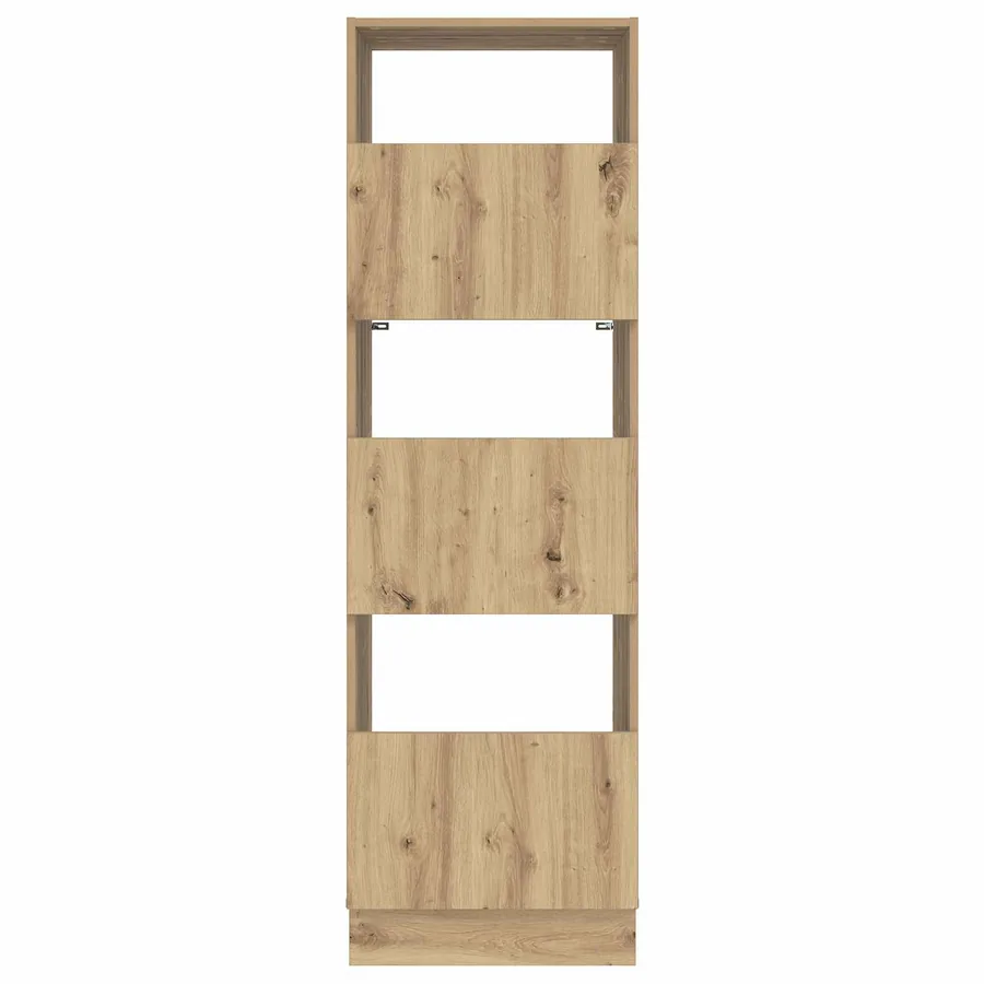 Armoire à Laver avec stockage Chêne artisanal 50 x 68 x 162 cm - 9