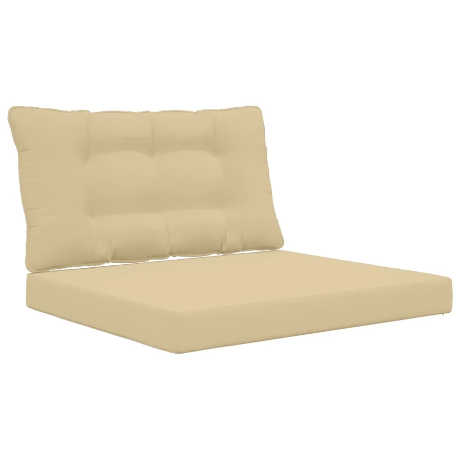 Coussin de canapé d'extérieur Polyester Beige 80 x 68,5 x 8 cm - 2