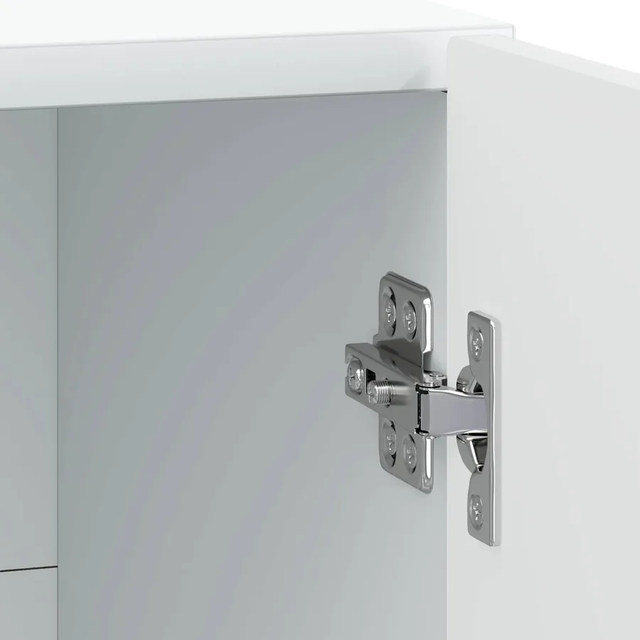 Cabinet de chevet 2 pcs Blanc 43 x 34,5 x 50 cm - 11