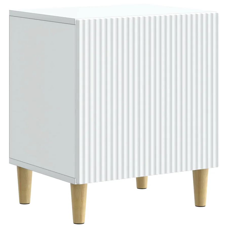 Cabinet de chevet 2 pcs Blanc 43 x 34,5 x 50 cm - 5