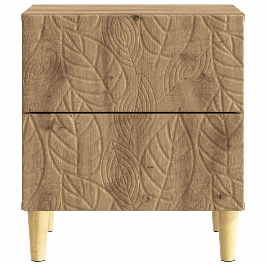 Table de chevet 2 pc Chêne artisanal 43 x 34,5 x 48 cm - 6