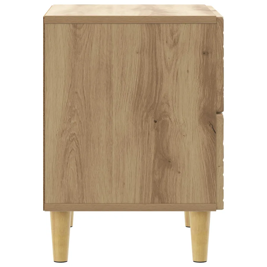 Table de chevet 2 pc Chêne artisanal 43 x 34,5 x 48 cm - 7